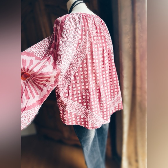 Free People Terra Cotta Peasant Top - Picture 10 of 16